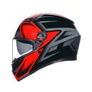 AGV K3 Compound Motorrad-Helm schwarz rot