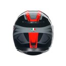 AGV K3 Compound Motorrad-Helm schwarz rot