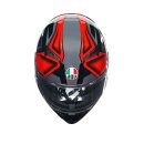 AGV K3 Compound Motorrad-Helm schwarz rot