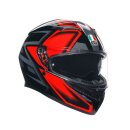 AGV K3 Compound Motorrad-Helm schwarz rot