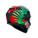 AGV K3 Kamaleon Motorrad-Helm schwarz rot grün