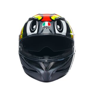 AGV K3 Birdy 2.0 Motorrad-Helm grau gelb rot