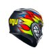 AGV K3 Birdy 2.0 Motorrad-Helm grau gelb rot