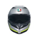 AGV K3 Fortify Motorrad-Helm grau schwarz neongelb