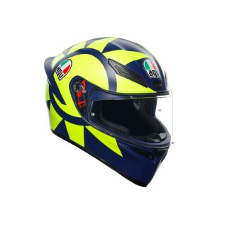 AGV K1 S Soleluna 2018 Rossi Helm Replica neongelb blau