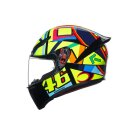AGV K1 S Soleluna 2017 Rossi Helm neongelb blau rot