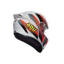AGV K1 S Blipper Motorrad-Helm grau rot