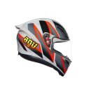 AGV K1 S Blipper Motorrad-Helm grau rot