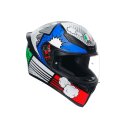 AGV K1 S Bang Motorrad-Helm Italy matt blau grün rot