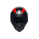 AGV K1 S Warmup Motorrad-Helm mattschwarz rot