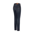 Rokker RT Mid Waist Slim Damen Motorrad-Jeans blau