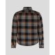 Rokker Memphis Rider Shirt Motorradhemd braun grau