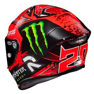 HJC Rpha 1 Quartararo Replica MC1 Monster Helm rot grn
