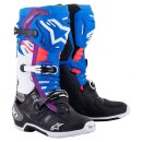 Alpinestars Tech 10 Supervented Crossstiefel schwarz blau violett weiß