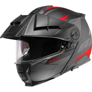 Schuberth E2 Defender Enduro Klapphelm matt rot schwarz