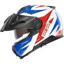 Schuberth E2 Explorer Enduro Klapphelm blau weiß rot