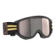 Scott 89X Era schwarz beige Retro-Crossbrille silber verspiegelt