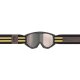 Scott 89X Era schwarz beige Retro-Crossbrille silber verspiegelt