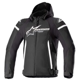 Alpinestars Zaca Motorrad Textil-Jacke schwarz weiß