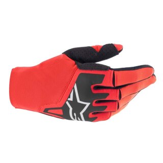 Alpinestars Techstar Motocross-Handschuh rot schwarz