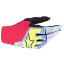 Alpinestars Techstar Motocross-Handschuh blau rot schwarz