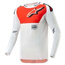 Alpinestars Supertech Ward Motocross-Hemd weiß orange