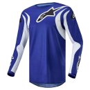 Alpinestars Fluid Lucent Motocross-Hemd blau weiß