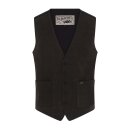 Rokker Tweed Vest Weste dunkelgrau