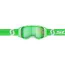 Scott Prospect neongrün weiß Crossbrille grün verspiegelt