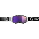 Scott Prospect schwarz weiß Crossbrille violett verspiegelt