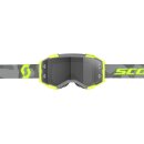 Scott Fury LS light grau neongelb Crossbrille selbsttönend