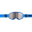 Scott Fury blau schwarz Crossbrille silber verspiegelt