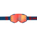 Scott Fury dunkelblau neonrot Crossbrille orange verspiegelt