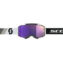 Scott Fury premium schwarz weiß Crossbrille violett...