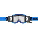 Scott Fury WFS blau schwarz Crossbrille klar