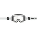 Scott Primal Enduro weiß Crossbrille klar