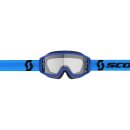 Scott Split OTG blau schwarz Crossbrille klar