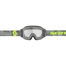 Scott Split OTG light grau neongelb Crossbrille klar