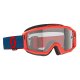 Scott Split OTG dark blau neonrot Crossbrille klar