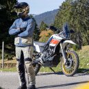 Scott Superlight Motorrad Textil-Jacke grau dunkelblau