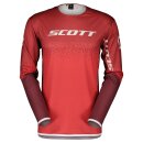 Scott Jersey Podium Pro Motocross-Hemd rot grau
