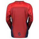 Scott Jersey Evo Track Motocross-Hemd dark blau neonrot