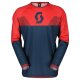 Scott Jersey Evo Track Motocross-Hemd dark blau neonrot