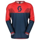 Scott Jersey Evo Track Motocross-Hemd dark blau neonrot