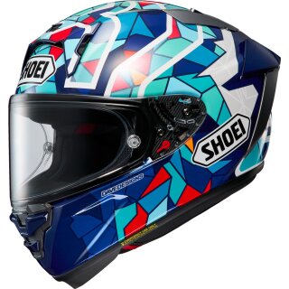 Shoei X-SPR PRO Marquez Barcelona TC-10 Helm blau türkis