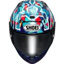 Shoei X-SPR PRO Marquez Barcelona TC-10 Helm blau türkis