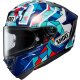 Shoei X-SPR Pro Marquez Barcelona TC-10 Helm blau türkis
