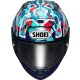 Shoei X-SPR Pro Marquez Barcelona TC-10 Helm blau türkis