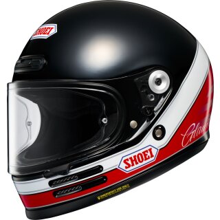 Shoei Glamster06 Abiding Helm TC-1 rot schwarz weiß