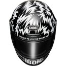 Shoei Glamster06 Neighborhood X Death Spray Custom TC-5 Helm schwarz weiß